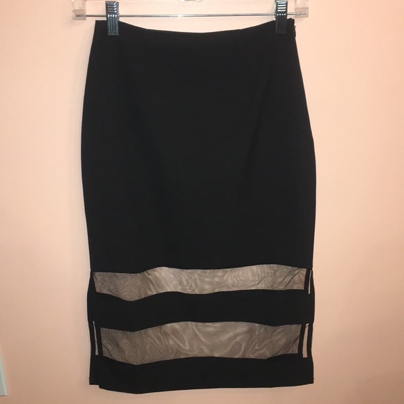 XS Black Pencil Skirt TOBI - Picture 1 of 2